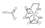 Cobalt (1+), bis(1,2-ethanediamine-N,N)bis(nitrito-N)-, (OC-6-12)-, nitrate Structure