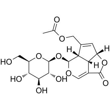 车叶草苷结构式