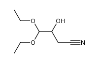 4,4-Diethoxy-3-hydroxybutyronitril Structure