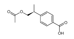 Benzoic acid, 4-[2-(acetyloxy)-1-methylethyl]-, (S)- (9CI) Structure