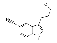 3-(3-hydroxypropyl)-1H-indole-5-carbonitrile Structure