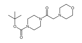 tert-butyl 4-(2-morpholinoacetyl)piperazine-1-carboxylate结构式