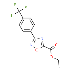 Ethyl 3-(4-(trifluoromethyl)phenyl)-1,2,4-oxadiazole-5-carboxylate picture