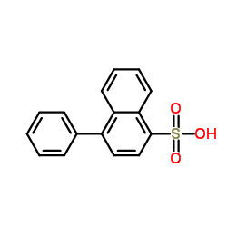 4-Phenylnaphthalene-1-sulfonic acid结构式