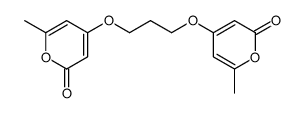 6-methyl-4-[3-(2-methyl-6-oxopyran-4-yl)oxypropoxy]pyran-2-one结构式