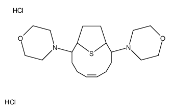 2,9-Dimorpholino-13-thiabicyclo(8.2.1)tridec-5-ene dihydrochloride picture