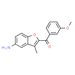 (5-Amino-3-methyl-1-benzofuran-2-yl)(3-methoxyphenyl)methanone Structure