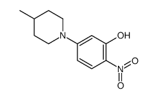 N-(3-HYDROXY-4-NITROPHENYL)-4-METHYLPIPERIDINE Structure