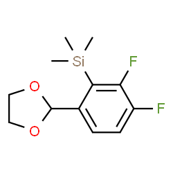 2-[3.4-Difluoro-2-(trimethylsilyl)phenyl]-1,3-dioxolane结构式