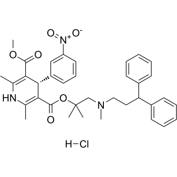 (S)-Lercanidipine hydrochloride结构式