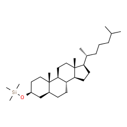 3β-(Trimethylsiloxy)-5α-cholestane Structure