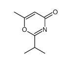 4H-1,3-Oxazin-4-one,6-methyl-2-(1-methylethyl)-(9CI) Structure