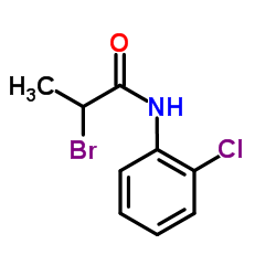 2-Bromo-N-(2-chlorophenyl)propanamide Structure