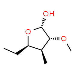 2-Furanol,5-ethyltetrahydro-3-methoxy-4-methyl-,(2alpha,3alpha,4beta,5beta)-(9CI)结构式