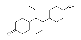 4-[4-(4-hydroxycyclohexyl)hexan-3-yl]cyclohexan-1-one结构式