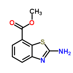 Methyl 2-aminobenzo[d]thiazole-7-carboxylate structure