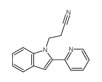 1H-Indole-1-propanenitrile,2-(2-pyridinyl)-结构式