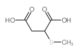 Butanedioic acid,2-(methylthio)- Structure