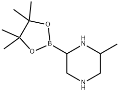 6-Methylpiperazine-2-boronic acid pinacol ester structure