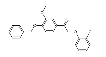 1-(4-benzyloxy-3-methoxy-phenyl)-2-(2-methoxy-phenoxy)-ethanone Structure