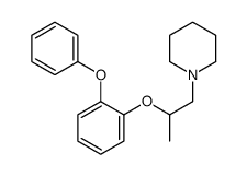 1-[2-(2-phenoxyphenoxy)propyl]piperidine structure