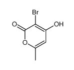 3-bromo-4-hydroxy-6-methylpyran-2-one Structure