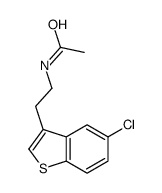 N-[2-(5-chloro-1-benzothiophen-3-yl)ethyl]acetamide结构式