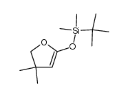 tert-butyl((4,4-dimethyl-4,5-dihydrofuran-2-yl)oxy)dimethylsilane Structure