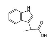 1H-INDOLE-3-ACETIC ACID, .ALPHA.-METHYL- structure