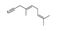 (E)-3,7-dimethylocta-3,6-dienenitrile structure