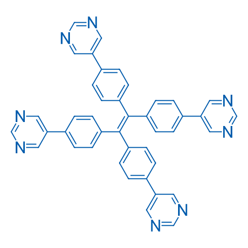 1,1,2,2-Tetrakis(4-(pyrimidin-5-yl)phenyl)ethene Structure