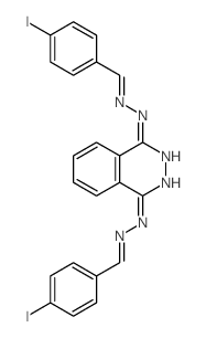 Benzaldehyde, p-iodo-,1,4-phthalazinediyldihydrazone (8CI) Structure