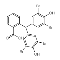 Benzoic acid,2-[bis(3,5-dibromo-4-hydroxyphenyl)methyl]- Structure