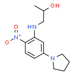 1-[(2-NITRO-5-PYRROLIDIN-1-YLPHENYL)AMINO]PROPAN-2-OL structure