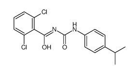 2,6-dichloro-N-[(4-propan-2-ylphenyl)carbamoyl]benzamide结构式