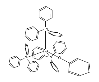 phenoxytris(triphenyl-l5-phosphanyl)copper Structure