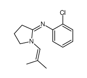 N-(2-chlorophenyl)-1-(2-methylprop-1-enyl)pyrrolidin-2-imine Structure