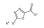 5-thioxo-4,5-dihydro-[1,3,4]oxadiazole-2-carboxylic acid, dipotassium salt结构式