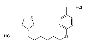 3-[6-(5-methylpyridin-2-yl)oxyhexyl]-1,3-thiazolidine,dihydrochloride结构式