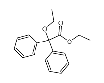 α-ethoxydiphenylacetic acid ethyl ester Structure