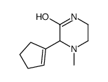 3-(cyclopenten-1-yl)-4-methylpiperazin-2-one Structure