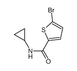 5-bromo-N-cyclopropylthiophene-2-carboxamide structure