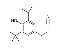 3-(3,5-ditert-butyl-4-hydroxyphenyl)propanenitrile Structure