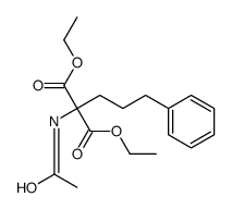 diethyl 2-acetamido-2-(3-phenylpropyl)propanedioate Structure