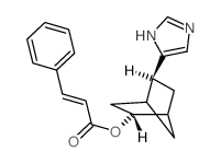 [(2R,5S)-5-(1H-imidazol-5-yl)-2-bicyclo[2.2.1]heptanyl] (E)-3-phenylprop-2-enoate结构式