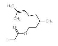 Acetic acid, 2-chloro-,3,7-dimethyl-6-octen-1-yl ester Structure