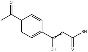 3-(4-Acetylphenyl)-3-hydroxypropenedithioic acid结构式