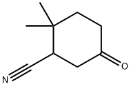 Cyclohexanecarbonitrile, 2,2-dimethyl-5-oxo-结构式