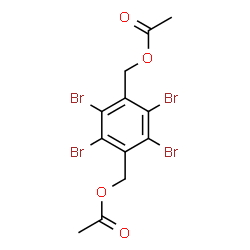 2,3,5,6-tetrabromo-p-xylene-alpha,alpha'-diyl diacetate Structure