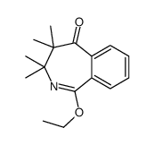 1-ethoxy-3,3,4,4-tetramethyl-2-benzazepin-5-one结构式